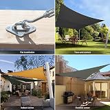 Morzejar 5 Inch Sun Shade Sail Hardware Kit 304 Stainless Steel 80 pcs view 3