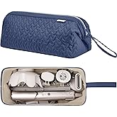 KarSyon Shark Flex Style Case for Airwrap Hair Dryer Brush Revlon Hair Tools Travel Bag Carrying Case Flat Curling Iron Organizer (Navy Blue)