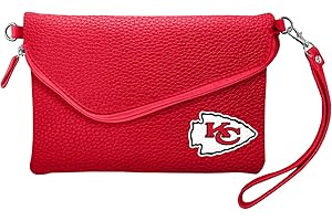 Littlearth NFL Pebble Fold Over Purse – Officially Licensed Trendy Game-Day Style