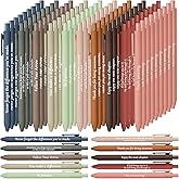Teling 100 Pcs Inspirational Pens in Bulk Motivational Ballpoint Pens Bulk with Funny Sayings Quotes Positive Thank You Gifts for Adults Employees Coworkers Team Staff(Dark Colors,Classic Style)