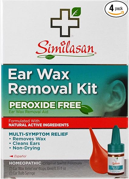 Amazon Com Peroxide Free Ear Wax Removal Kit 0 33 Oz 4 Pack Health Personal Care