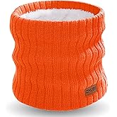 ZMUBB Neck Warmer Gaiter, Winter Fleece Lined Face Mask Scarf for Men Women, Thick Warm Cold Weather Running Ski Neck Cover