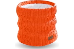 ZMUBB Neck Warmer Gaiter, Winter Fleece Lined Face Mask Scarf for Men Women, Thick Warm Cold Weather Running Ski Neck Cover
