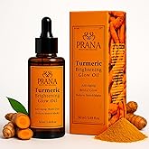 PRANA Turmeric Brightening Glow Oil – Ayurvedic Natural Face & Body Oil for Radiant Skin, Dark Spots, Scars & Stretch Marks – Anti-Aging, Vegan & 100% Natural Moisturizing Oil (50ml)