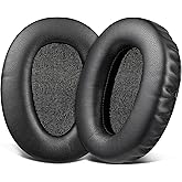 SOULWIT Lambskin Replacement Ear Pads for Sony WH-CH700N/MDR-ZX780/MDR-ZX770/MDR-10R Over-Ear Headphones, Earpads Cushion with High Density Foam - Black