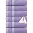 Ensemble Serviettes De Bain Casa Copenhagen 6 Pièces - Coton égyptien 600 G/m² - Blanc + Gris Pin