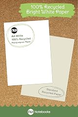 nu: A4 Recycled Multipurpose Paper White 500 Sheets Smooth Surface view 4