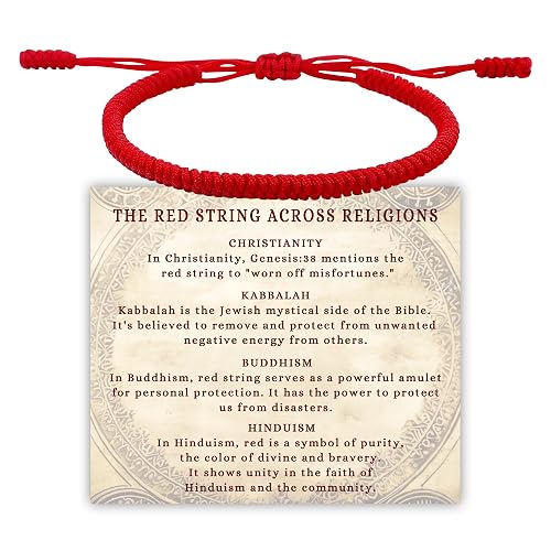 Red Bracelet for Women Men, Rakhi for Brother, Baby Protection Gift | Red String Bracelet, Infant Girls Boy Lucky Gifts, Christian Matching Jewelry for Couple Mother Daughter, Kabbalah Braclets