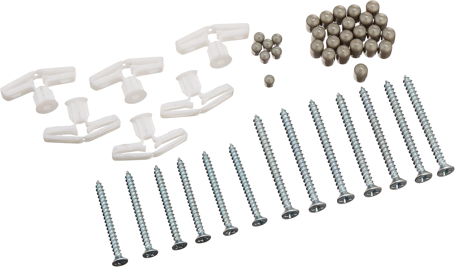 Rubbermaid Fast Track Adjustable Closet System Hardware Kit, White