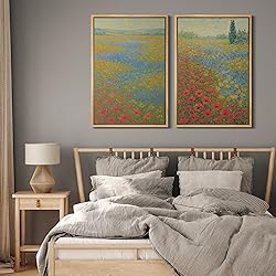 MUDECOR Framed Canvas Print Wall Art Set Colorful