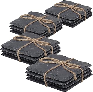 16er Schiefer Untersetzer Set Tischdeko Raclette Pfännchen Schick