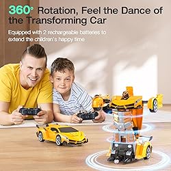 KKM Remote Control Car Toy, 2.4Ghz Transform Robot