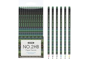 ECOTREE Pencils #2 Pre-Sharpened Pencils for Kids Number 2 Pencil with Erasers for School, Writing, 12 Count