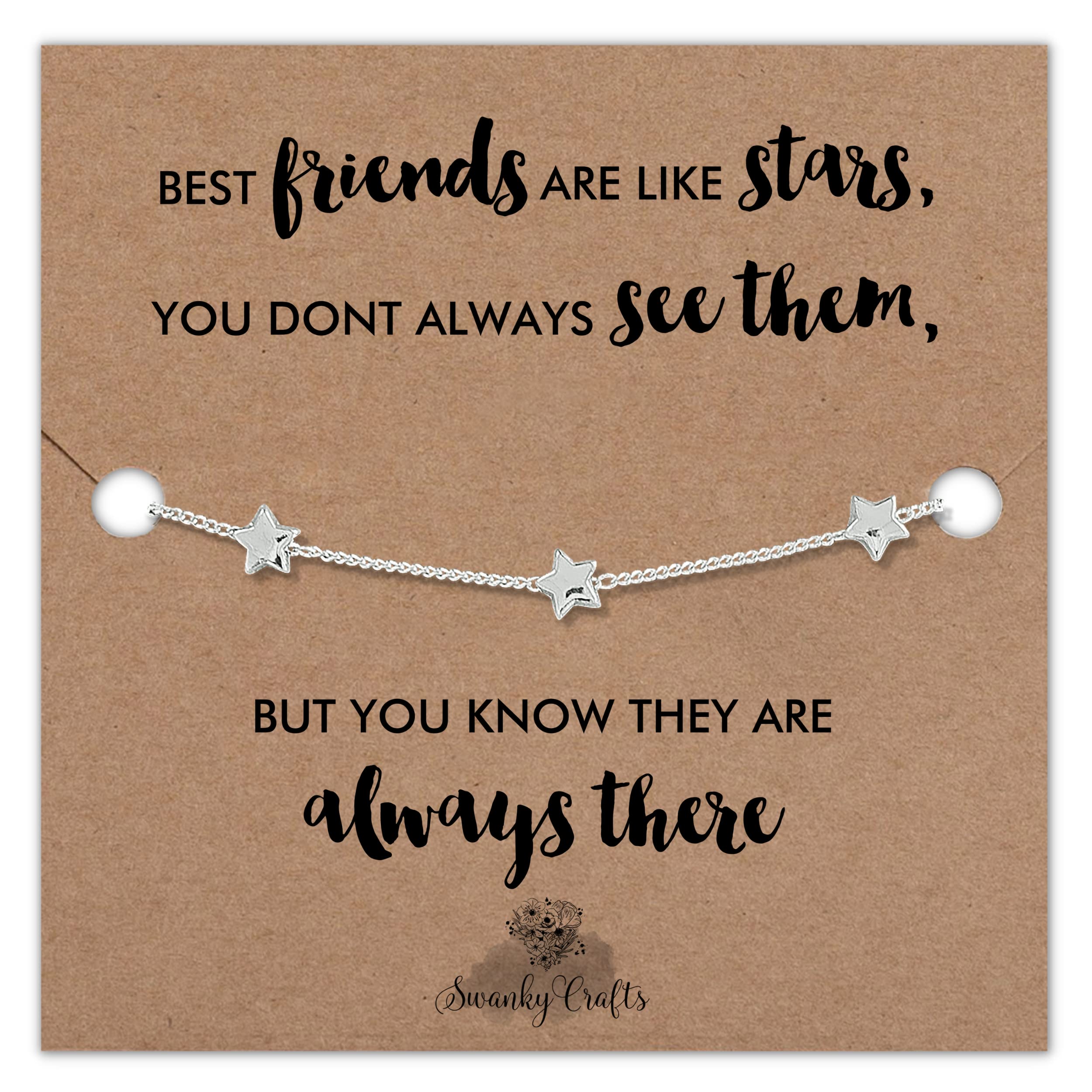Swanky Crafts Best Friend Bracelet - Best Friend Birthday Gifts for Friend Female, Best Friend Jewellery for Women, Gifts for a Best Friend, Best Friends Bracelet, Best Friend Gift
