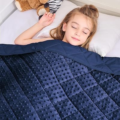 yescool Weighted Blanket Kids 5 Pounds, Kids Birthday Blanket Gifts for Boys Girls, Small Weighted Throw Blankets Washable Heavy Blankets, Winter Weighted Comforter for 5 6 7 8 9 Year Old, 36 * 48in