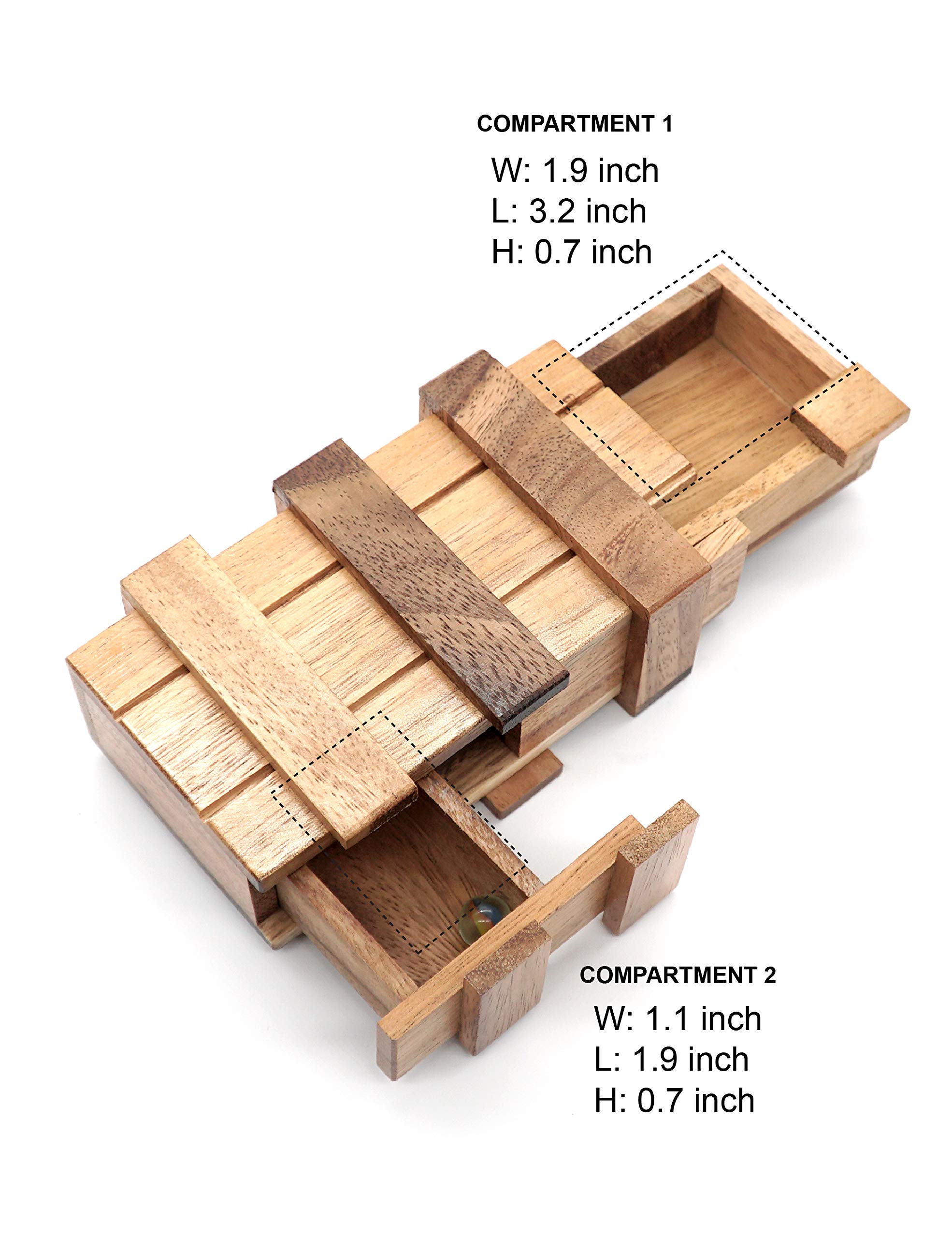 Secret Puzzle Box Adults Magic Money Holders for Adults and Card Wooden