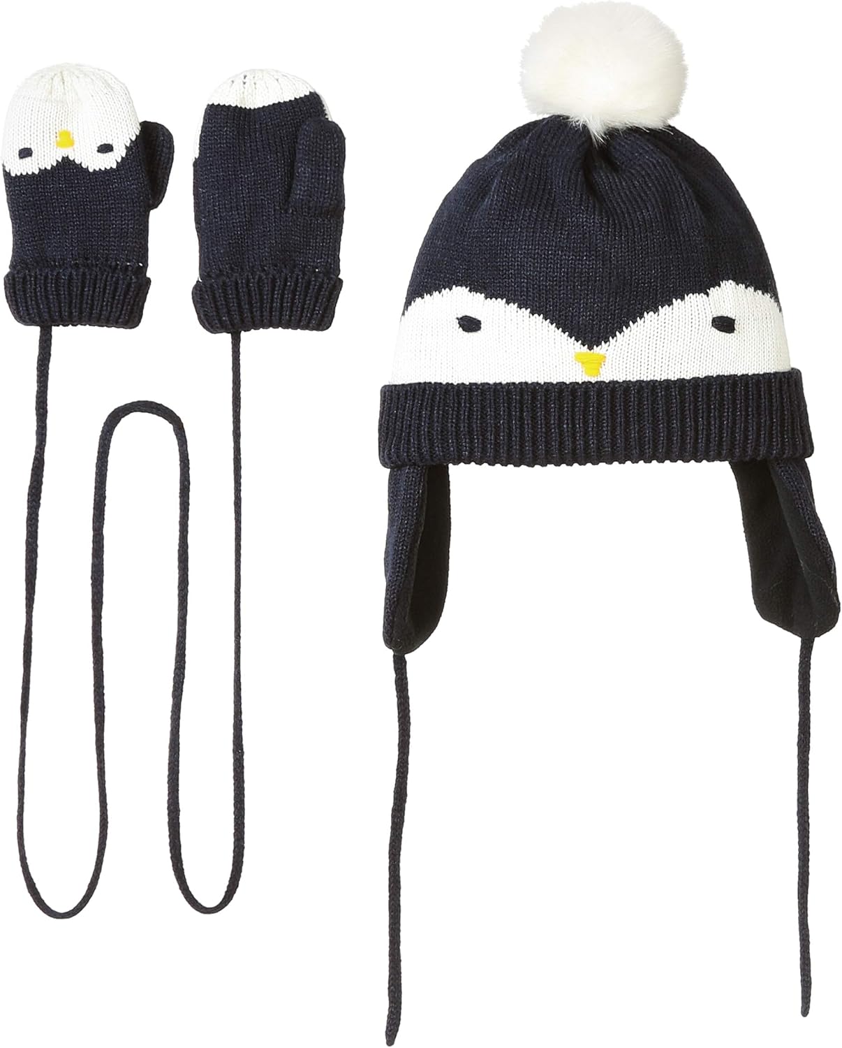 baby boy trapper hat and mittens
