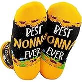 InnoBeta Nonna Gifts for Grandma, Mothers Day Gifts for Nonna, One Size Crew Socks on Mother's Day, Christmas, Birthday