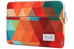 Canvaslife Rainbow Peacock Laptop Sleeve 15 Inch 15 Case and 15.6 Laptop Bag