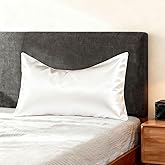 Curved Pillow Case for Style Protection- 20 x 30 Inches, Thickened Satin Side Sleeper Pillow Case & Cover, Soft Silky Cool for Hair & Skin, Full Zipper Easy On & Off, Fits Curved Side Sleeping Pillows