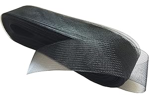 WARMADORN 2 Inch 50 Yard Soft Horsehair Braid for Boning Sewing Wedding Dress Dance Skirt Gowns Shaping Trimming Accessories (Black)