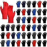 Tarpop 48 Pcs Winter Gloves Bulk Knit Winter Gloves for Women Men Adult for Homeless Cold Weather Stretchy Cloth