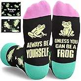 HAPPYPOP Animal Gifts for Women Men - Jellyfish Turtle Socks Penguin Frog Axolotl Gifts