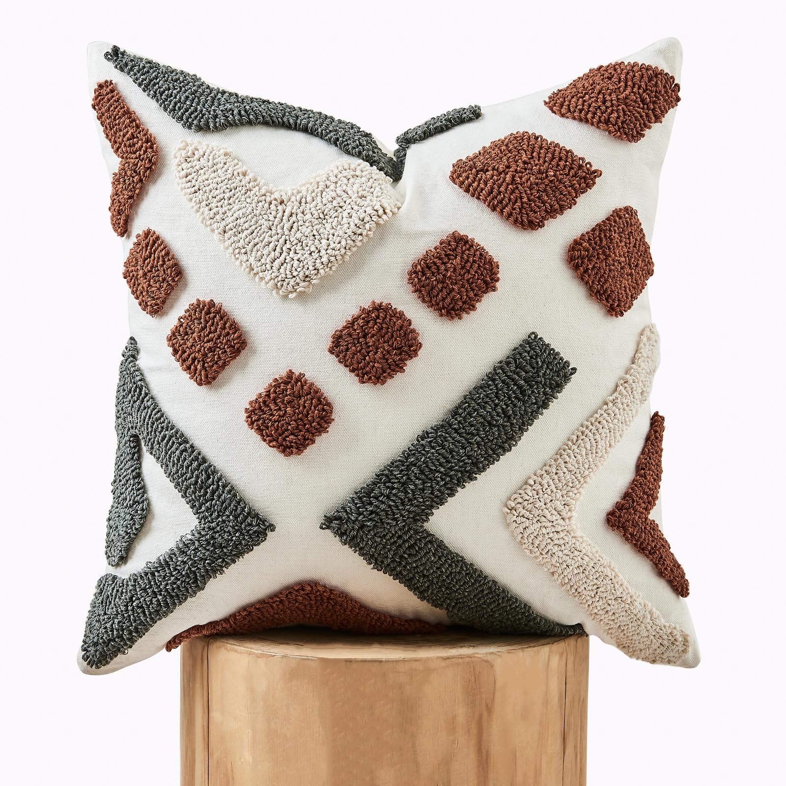 Photo 1 of lifein 20x20 Pillow Covers-Throw Pillow Cover,Boho Jacquard Pillow Covers,Farmhouse Decorative Pillow Cover,Pillow Cases for Couch,Sofa,Bed,Chair,Living Room,Home Decor(20x20inch)