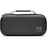 PowerA Protection Case for Nintendo Switch 2 - Black, Officially Licensed, Protective Storage, Holds up to 9 Game Cards and 2 microSD Express Cards, Integrated Play Stand