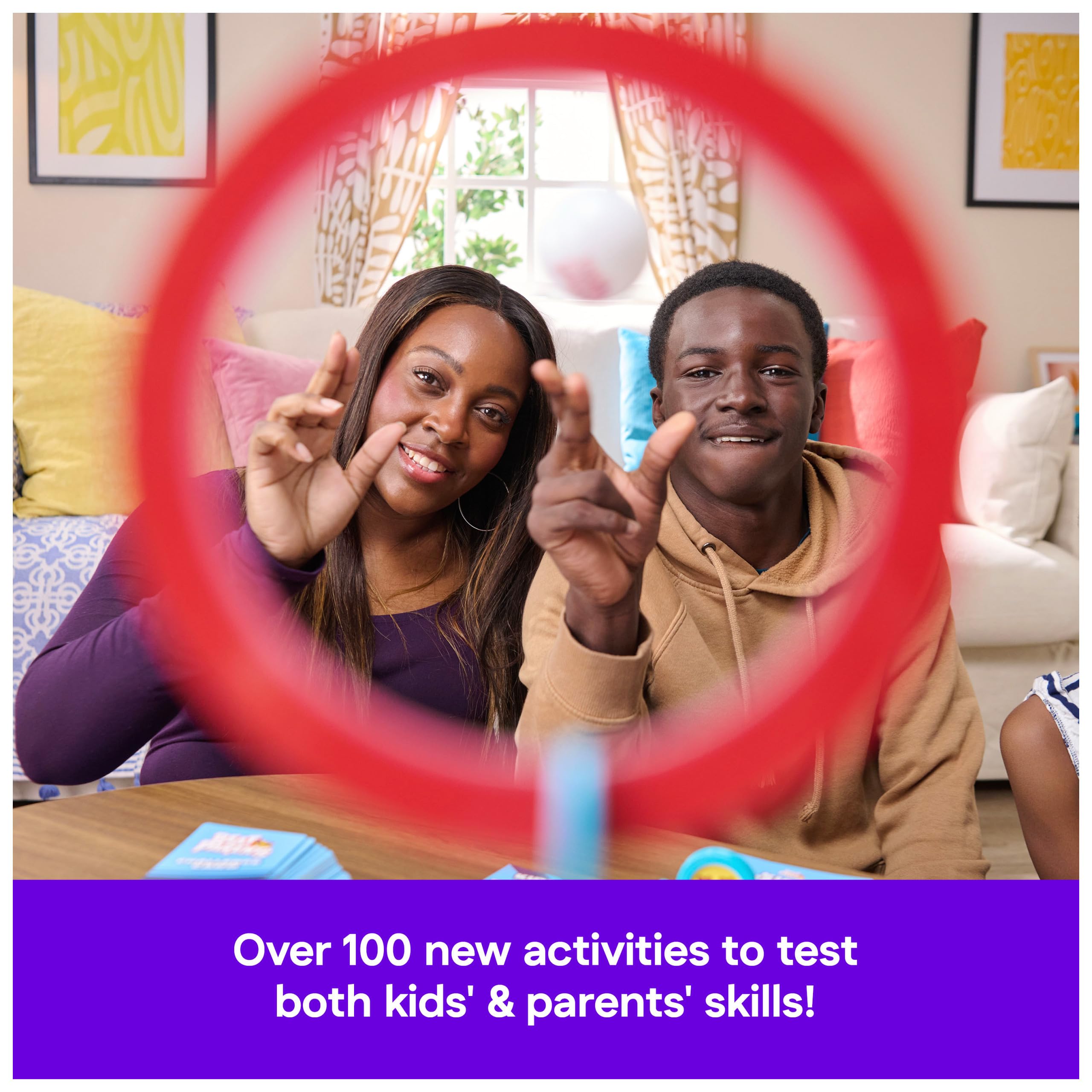 Spin Master Games, Beat The Parents, 2025 Edition with New Challenges & Cards, Friendly Competition Family Game, Family Game Night, 4-8 Players, Stocking Stuffer Gift Ideas for Ages 6 & Up