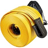 90,000lb Heavy Duty Tow Strap 30ft x 7.1Inch - Recovery Tow Rope for Trucks, Jeep, SUV, RV, Tractor, Bus, Van |Commercial Gra