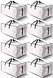 HOMESURE 8 Pack Large Strong Moving Bags with