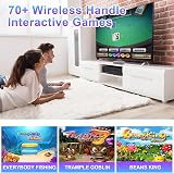 YRPRSODF TV Game Console 100+ Games 2.4G Wireless Gamepad HD Output view 6