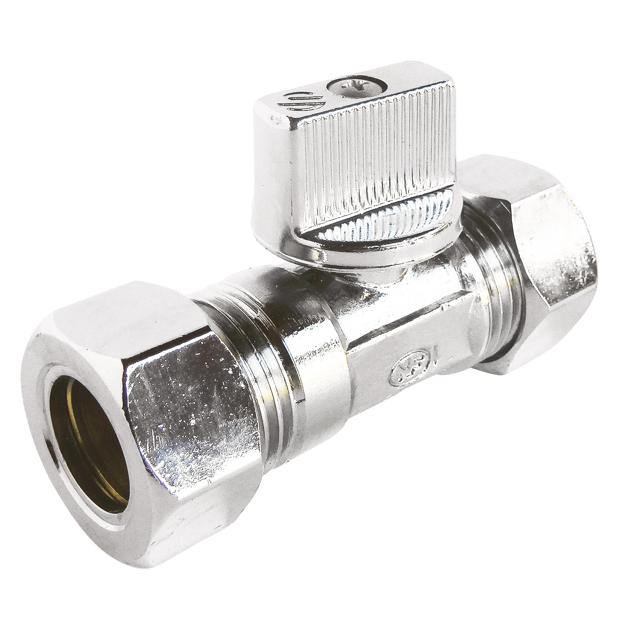 SOMATHERM FOR YOU 176-14L Mini Ball Valve with Bicone Connector for Copper Tube Diameter 14, Grey, Diameter 14