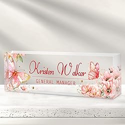 Custom Office Name Plate for Desk - Desk Name Plate