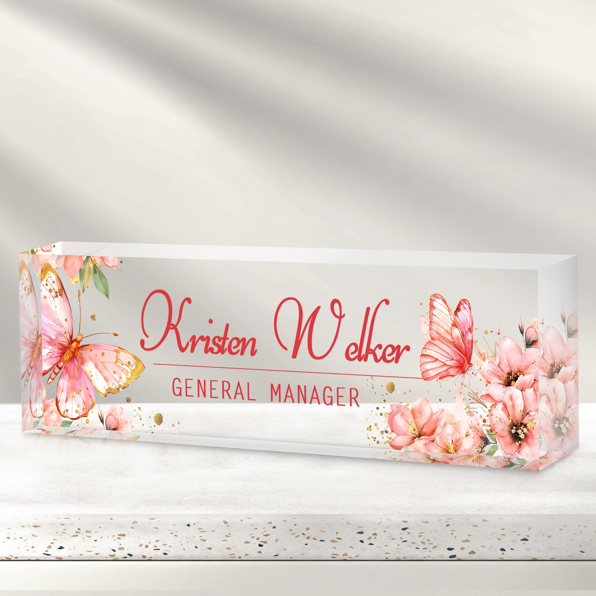 Custom Office Name Plate for Desk - Desk Name Plate