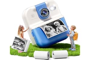 Liscuty Kids Camera Instant Print, Kids Digital Cameras, Toys for 3-12 Year Old Kids, Toddler Camera for Birthday, Children's