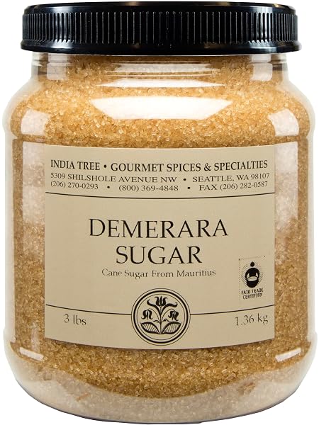 INDIA TREE DEMERARA SUGAR, 3 LB 3 POUND