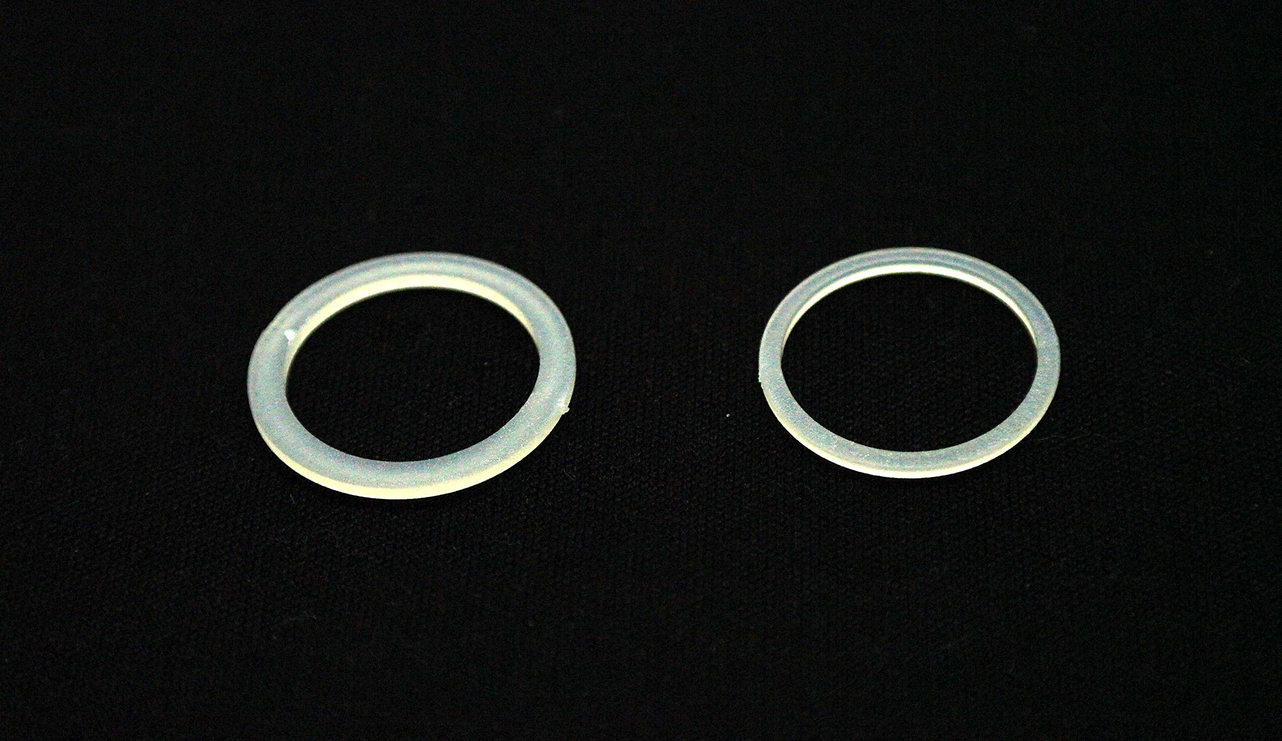 Nylon Washers for Door Handle Repairs 19mm AND 20.7mm. (8 (4 of Each Size))