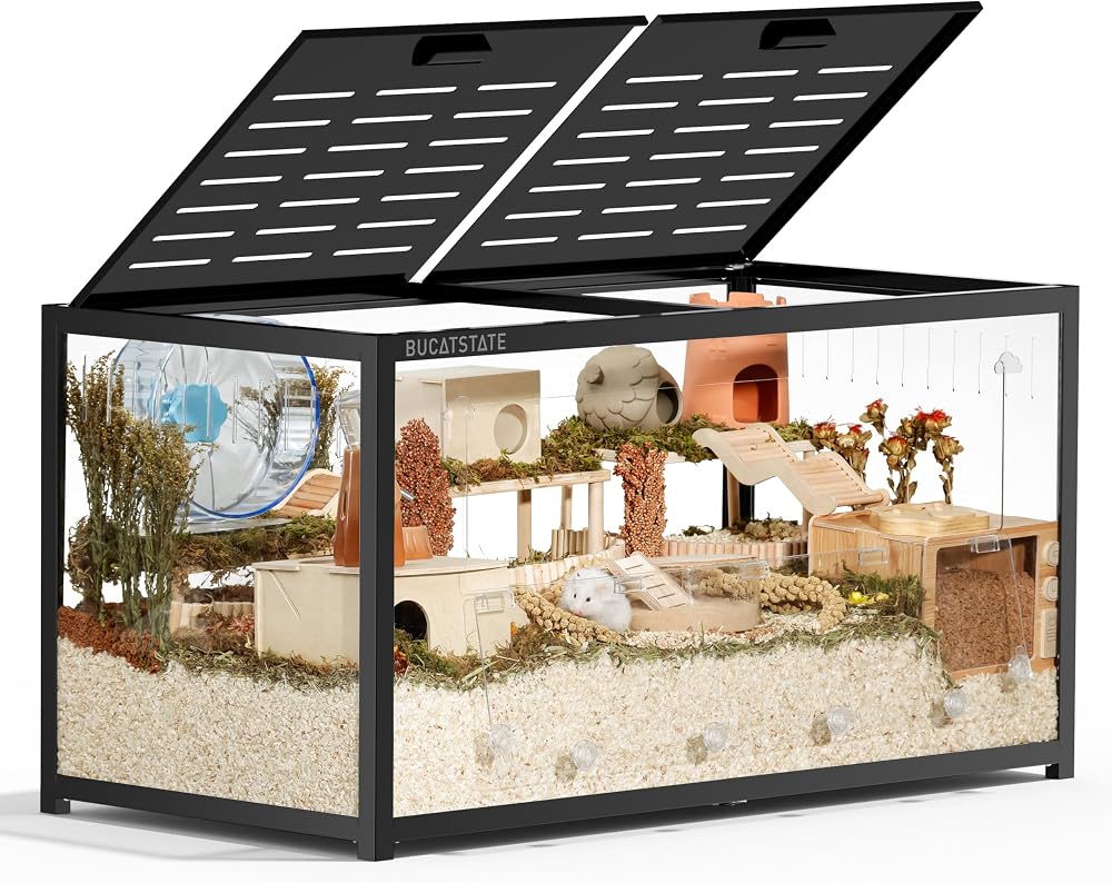 Hamster Cage 3.0 Large 120x60x62 cm Stackable 0.72m2 Black