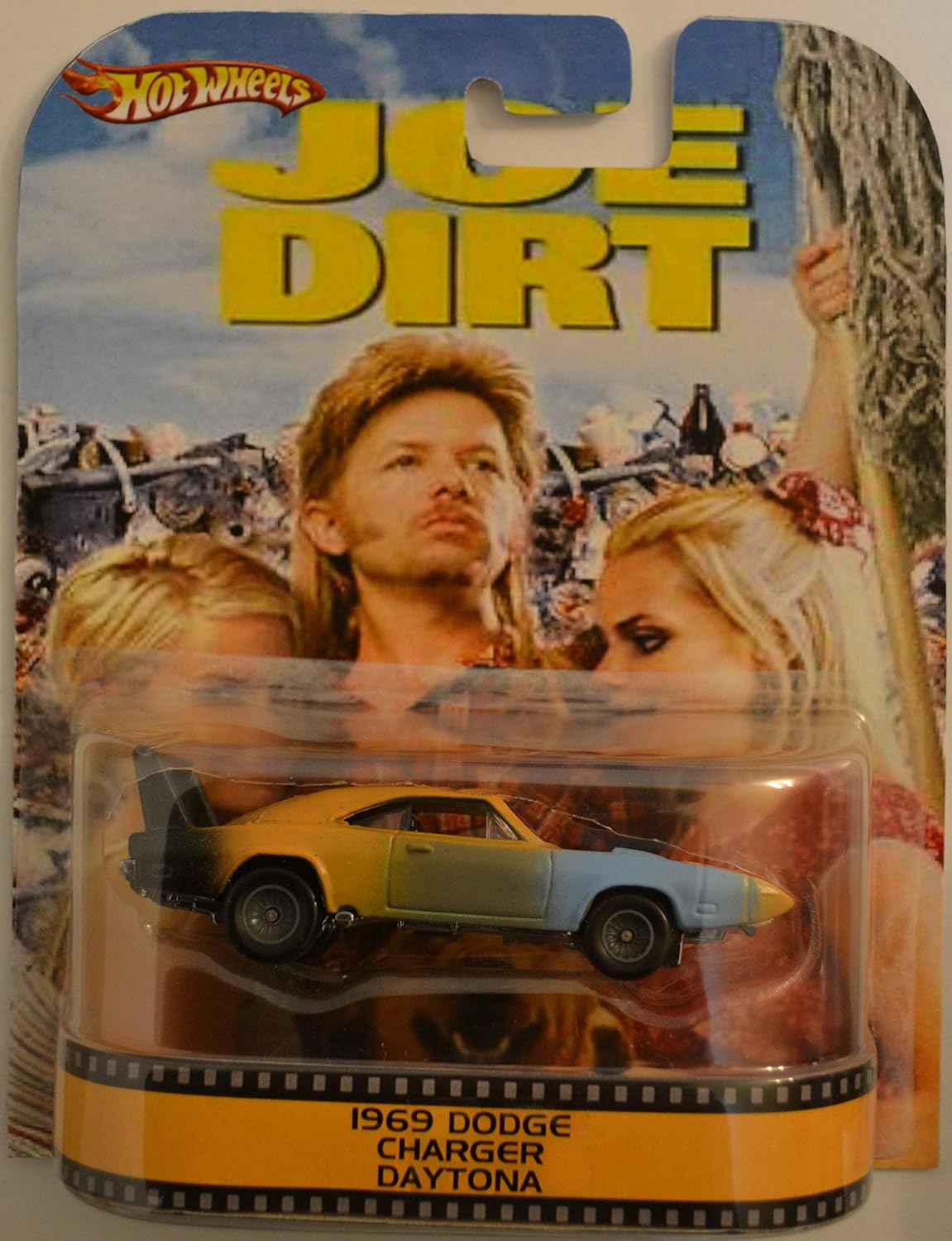 Amazon Com Hot Wheels 1969 Dodge Charger Daytona Custom Made Retro With Real Rider Rubber Wheels Special Edition Joe Dirt Series 1 64 Scale Collectible Die Cast Model Car Toys Games