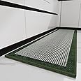 PADOOR Kitchen Mats for Floor, Kitchen Rugs Non Slip Washable, Rubber Backed Kitchen Runner Super Absorbent Long Kitchen Floor Mat Sink Rug, 20"x70" Green