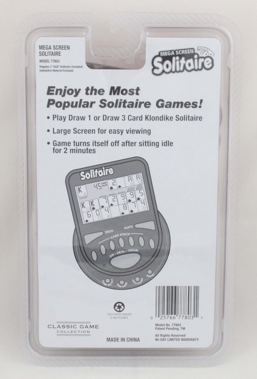 electronic solitaire card game