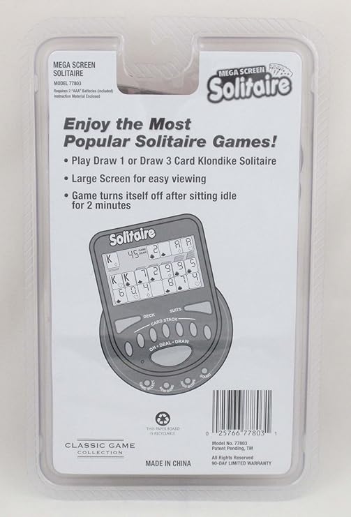 electronic solitaire game large screen