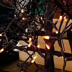 Halloween Lights, 33ft 150 Count Black Wire