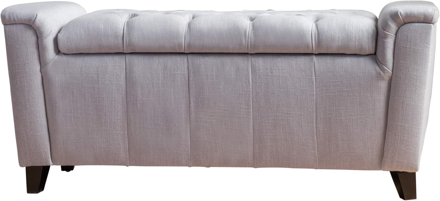 Best sitting bench ottoman gray