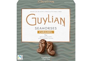 GuyLian Seahorses Caramel - Milk Chocolates With Caramel Filling - 16 Chocolates - 170g