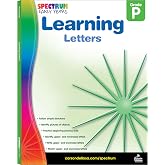 Spectrum Learning Letters Preschool Workbooks, Ages 4 to 6, Preschool Learning Letters, Phonics, Alphabet Tracing, Learning Letters, Writing, Matching Letters, and Picture Recognition - 160 Pages