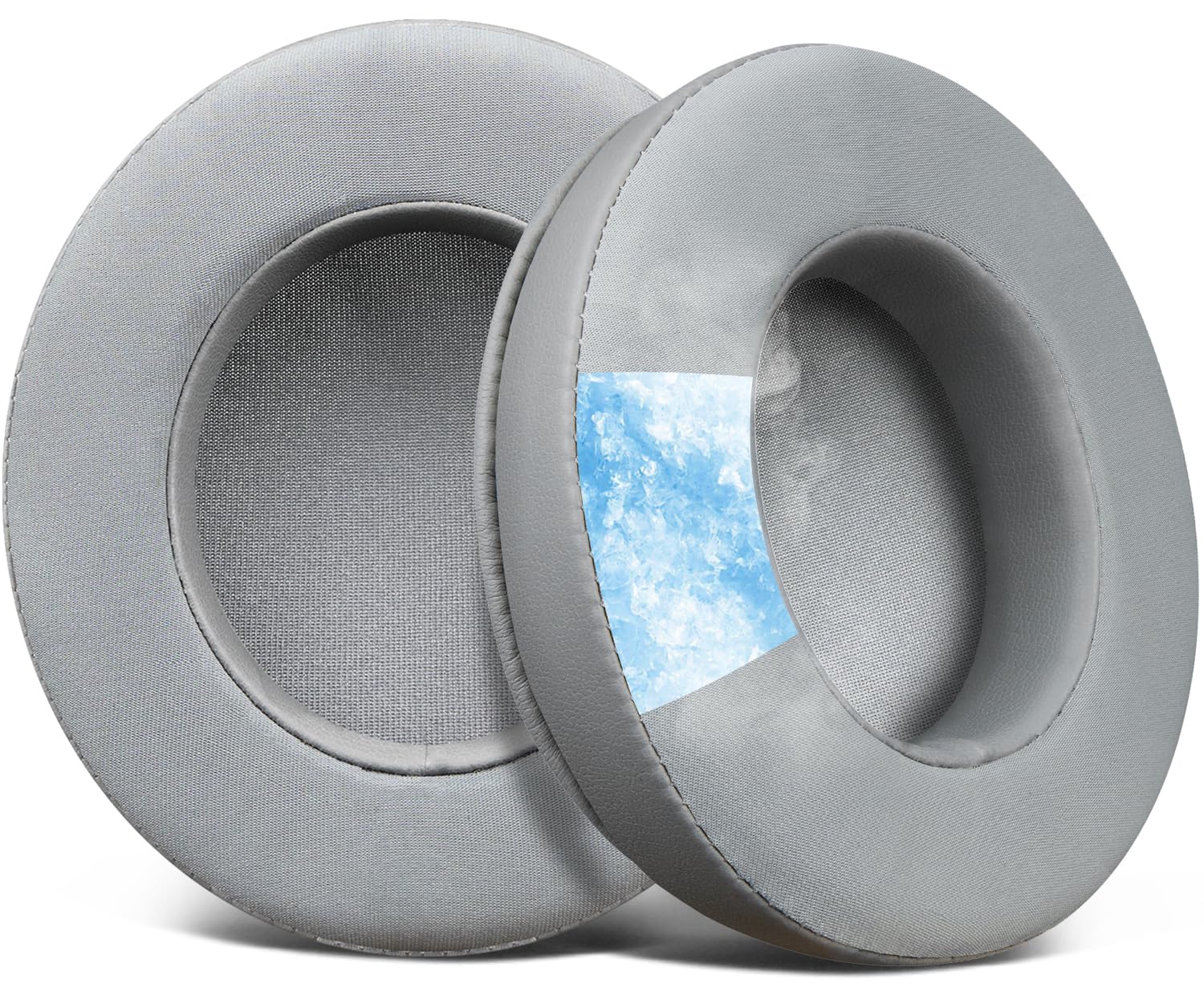 SOULWIT Cooling-Gel Ear Pads Cushions Replacement, for Razer Blackshark V2 X/Blackshark V2 HyperSpeed Headset, Ear Pads Cushions with High-Density Noise Isolation Foam - Grey