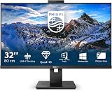Philips 326P1H 32 inch QHD IPS Monitor USB-C Dock Webcam Speakers 75Hz 4ms view 2